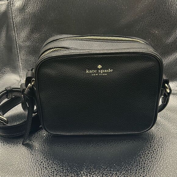 kate spade Handbags - Kate Spade Pyper Mulberry Street Crossbody Bag Black Pebbled Leather Double Zip